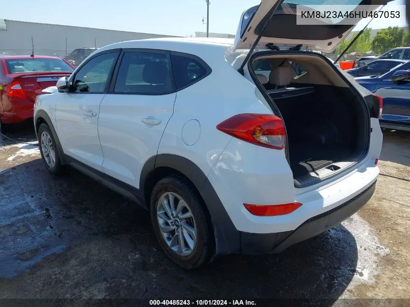 2017 Hyundai Tucson Se VIN: KM8J23A46HU467053 Lot: 40485243