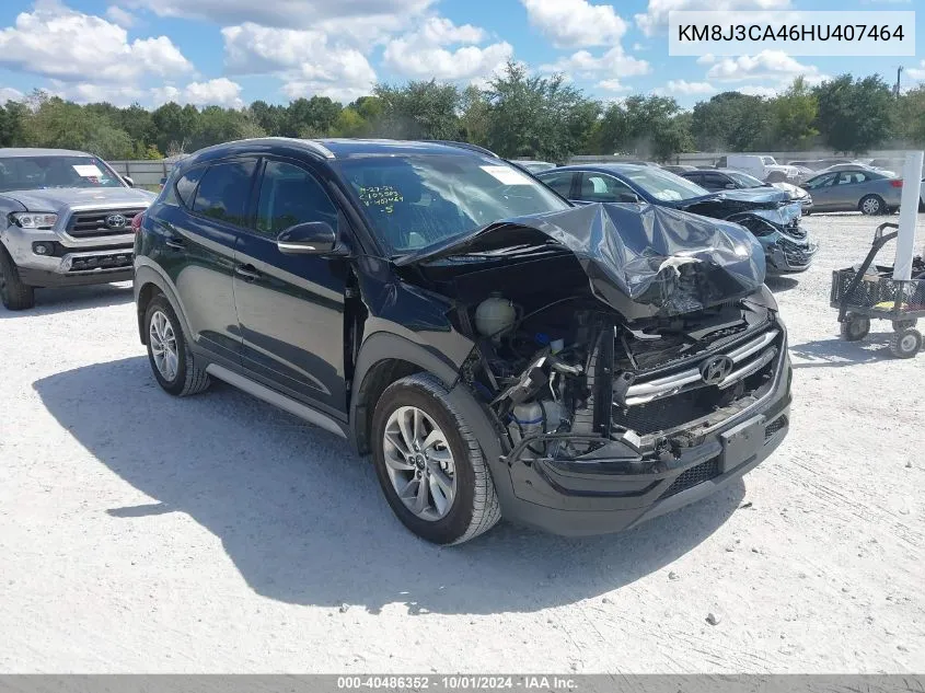 2017 Hyundai Tucson Se Plus VIN: KM8J3CA46HU407464 Lot: 40486352