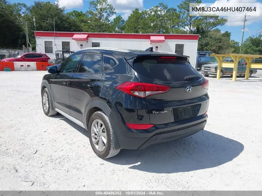 2017 Hyundai Tucson Se Plus VIN: KM8J3CA46HU407464 Lot: 40486352