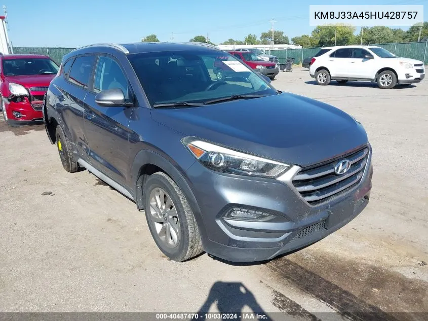 2017 Hyundai Tucson Se Plus VIN: KM8J33A45HU428757 Lot: 40487470