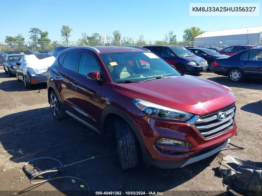 2017 Hyundai Tucson Limited VIN: KM8J33A25HU356327 Lot: 40491262