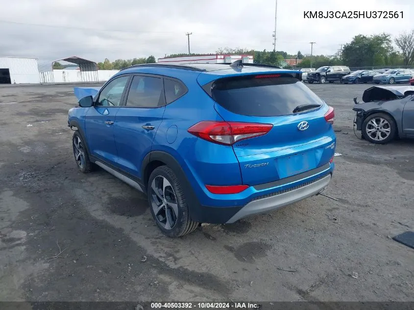 2017 Hyundai Tucson Limited VIN: KM8J3CA25HU372561 Lot: 40503392