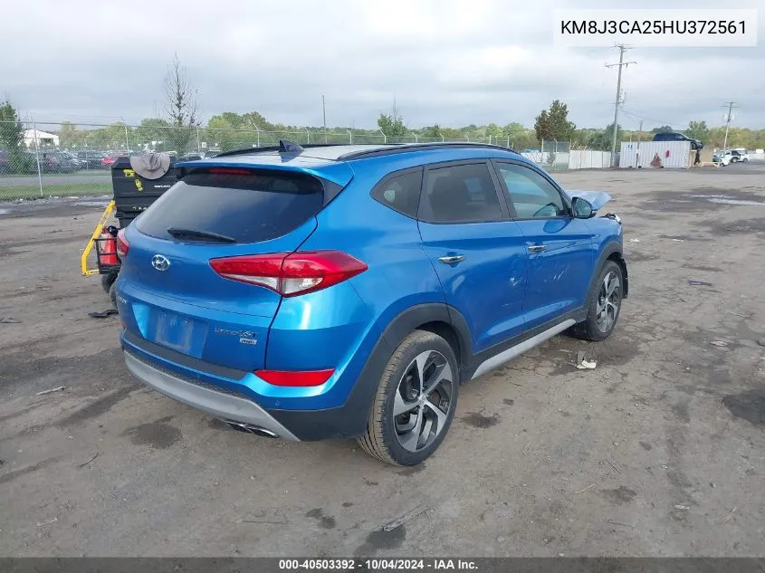 2017 Hyundai Tucson Limited VIN: KM8J3CA25HU372561 Lot: 40503392