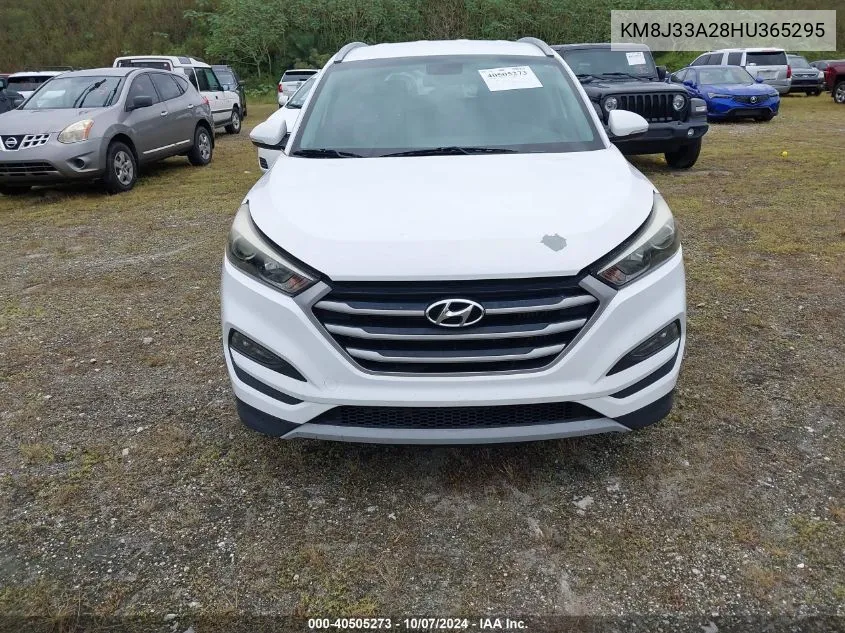 2017 Hyundai Tucson Sport VIN: KM8J33A28HU365295 Lot: 40505273