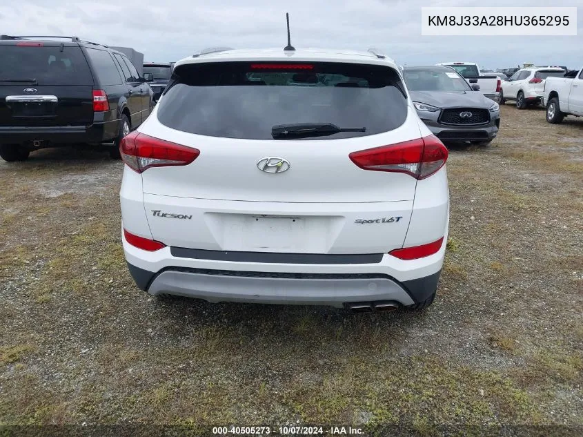 2017 Hyundai Tucson Sport VIN: KM8J33A28HU365295 Lot: 40505273