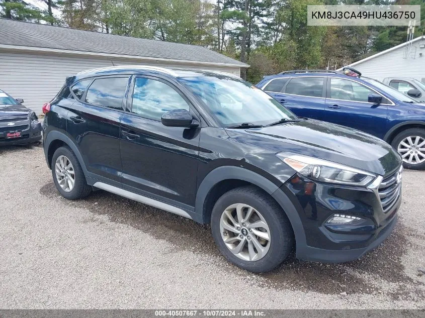 2017 Hyundai Tucson Se VIN: KM8J3CA49HU436750 Lot: 40507667