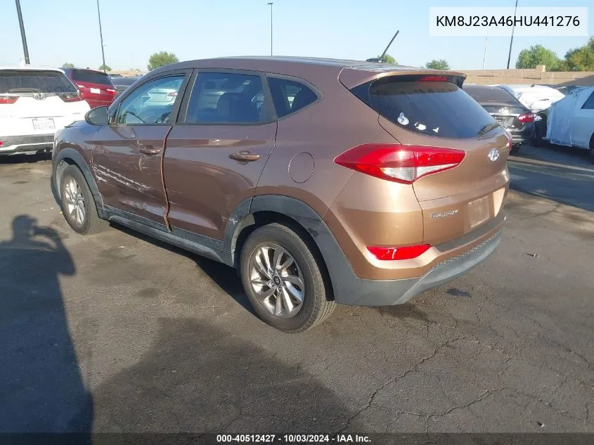 2017 Hyundai Tucson Se VIN: KM8J23A46HU441276 Lot: 40512427