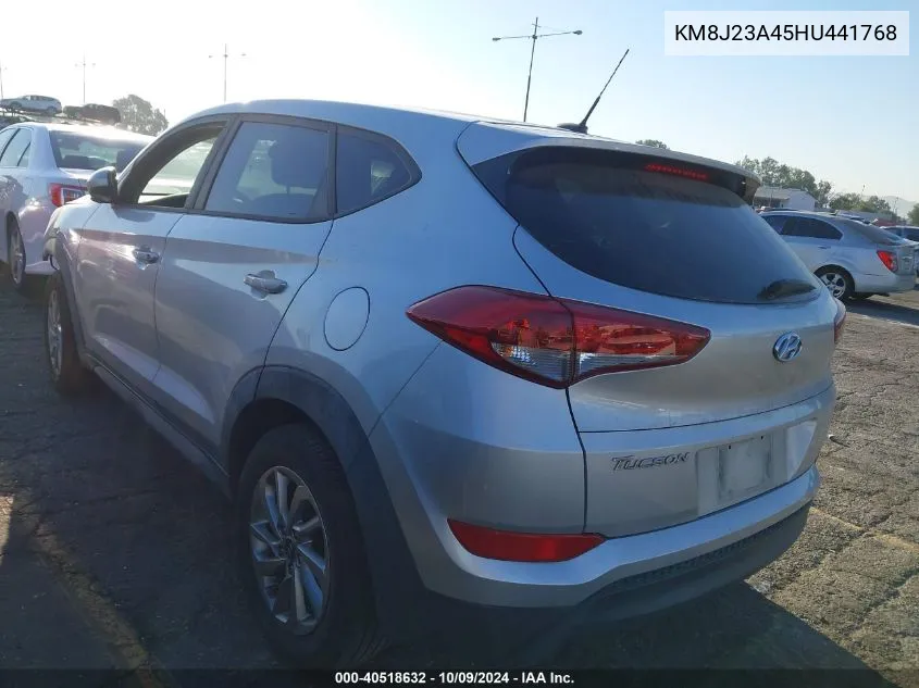 2017 Hyundai Tucson Se VIN: KM8J23A45HU441768 Lot: 40518632