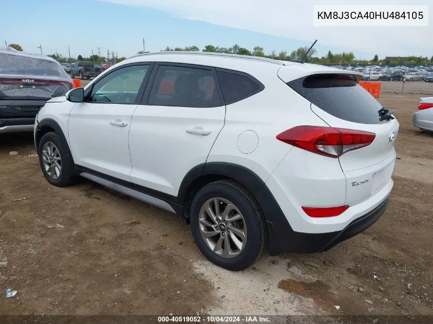 2017 Hyundai Tucson Se VIN: KM8J3CA40HU484105 Lot: 40519052