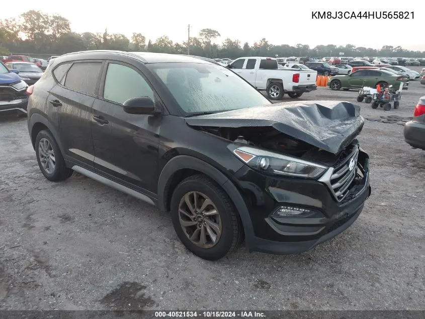 2017 Hyundai Tucson Se VIN: KM8J3CA44HU565821 Lot: 40521534