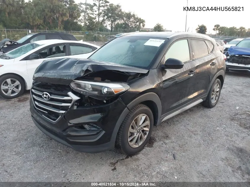 2017 Hyundai Tucson Se VIN: KM8J3CA44HU565821 Lot: 40521534