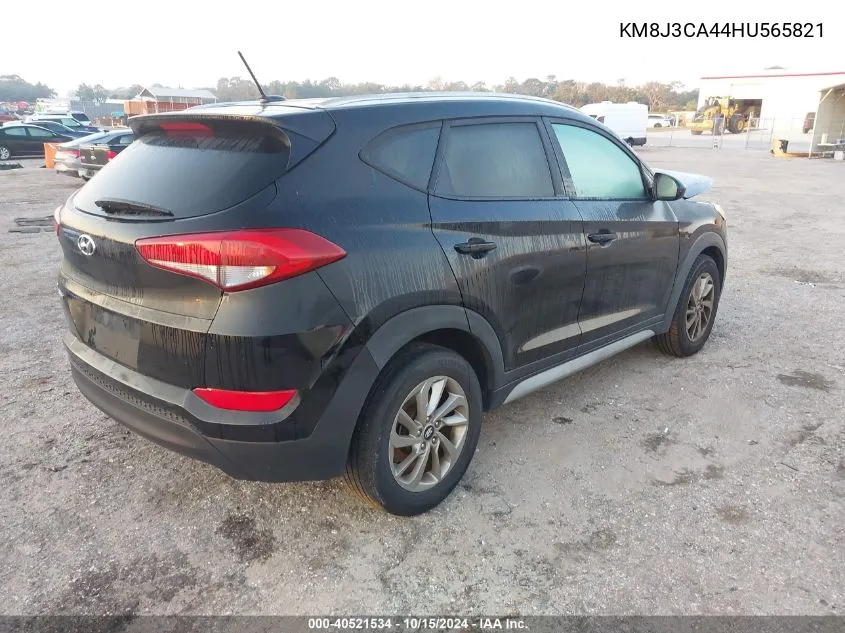 2017 Hyundai Tucson Se VIN: KM8J3CA44HU565821 Lot: 40521534