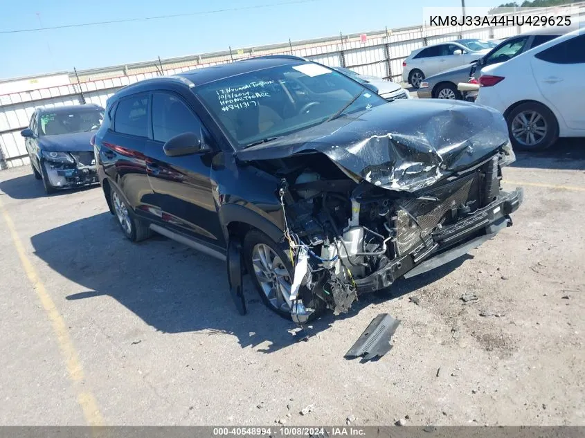 2017 Hyundai Tucson Se VIN: KM8J33A44HU429625 Lot: 40548994