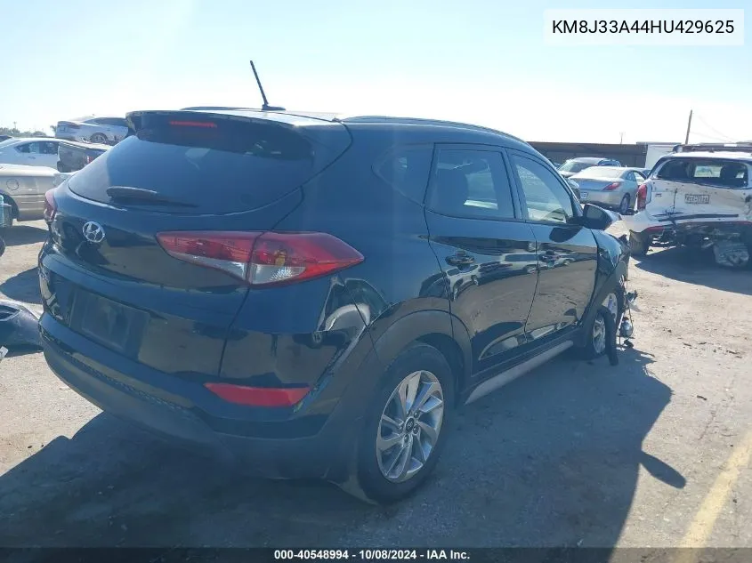 2017 Hyundai Tucson Se VIN: KM8J33A44HU429625 Lot: 40548994