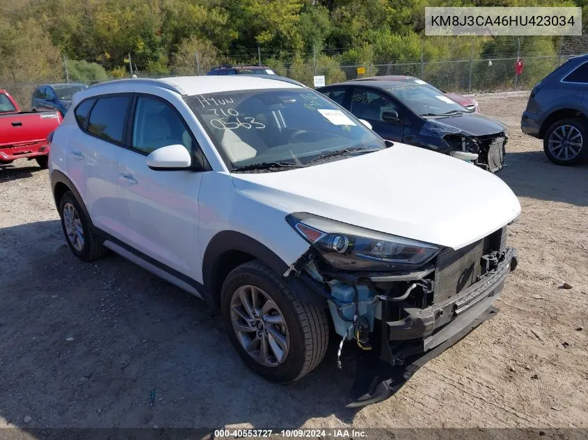 2017 Hyundai Tucson Se VIN: KM8J3CA46HU423034 Lot: 40553727