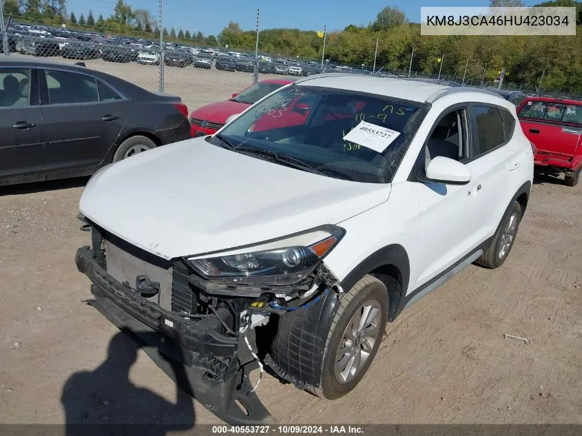 2017 Hyundai Tucson Se VIN: KM8J3CA46HU423034 Lot: 40553727