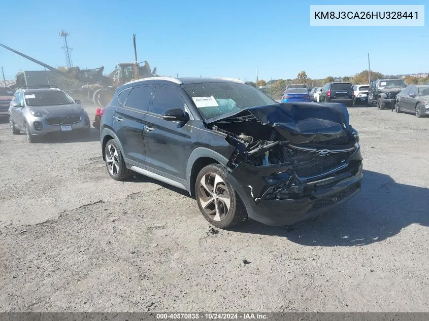 2017 Hyundai Tucson Limited VIN: KM8J3CA26HU328441 Lot: 40570835