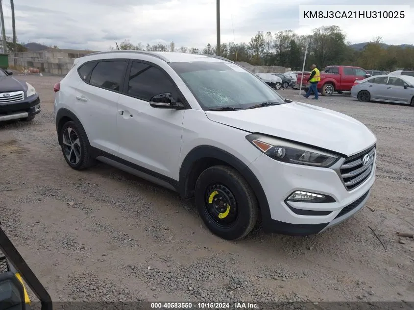 2017 Hyundai Tucson Sport VIN: KM8J3CA21HU310025 Lot: 40583550