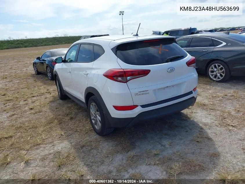 2017 Hyundai Tucson Se VIN: KM8J23A48HU563699 Lot: 40601382