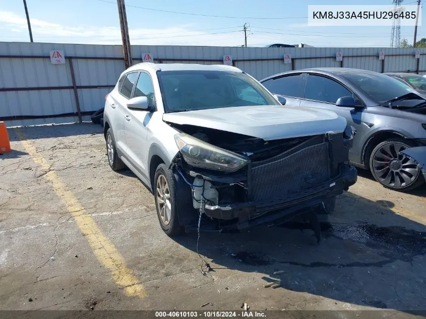 2017 Hyundai Tucson Se VIN: KM8J33A45HU296485 Lot: 40610103