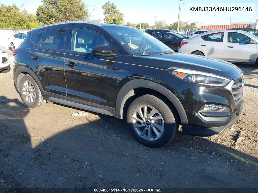 2017 Hyundai Tucson Se VIN: KM8J33A46HU296446 Lot: 40615114