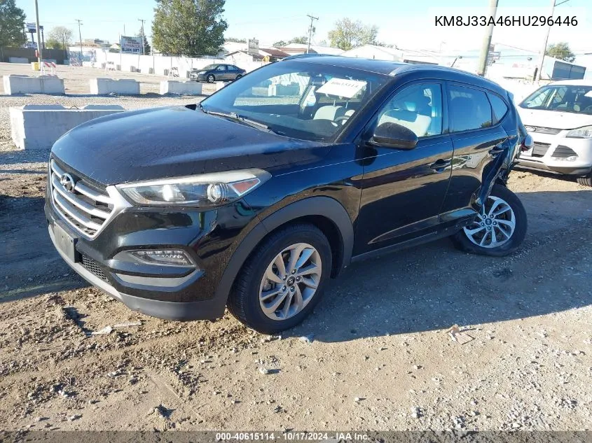 2017 Hyundai Tucson Se VIN: KM8J33A46HU296446 Lot: 40615114