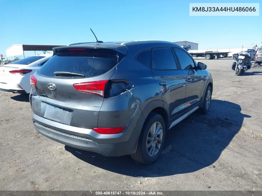 2017 Hyundai Tucson Se VIN: KM8J33A44HU486066 Lot: 40615747