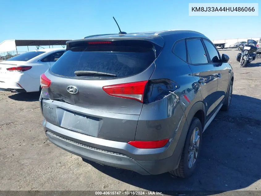 2017 Hyundai Tucson Se VIN: KM8J33A44HU486066 Lot: 40615747