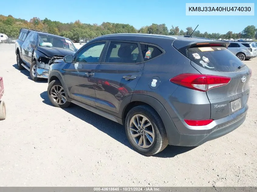 KM8J33A40HU474030 2017 Hyundai Tucson Se