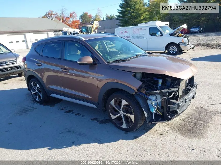 KM8J3CA27HU392794 2017 Hyundai Tucson Sport