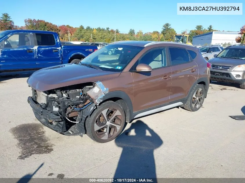 KM8J3CA27HU392794 2017 Hyundai Tucson Sport