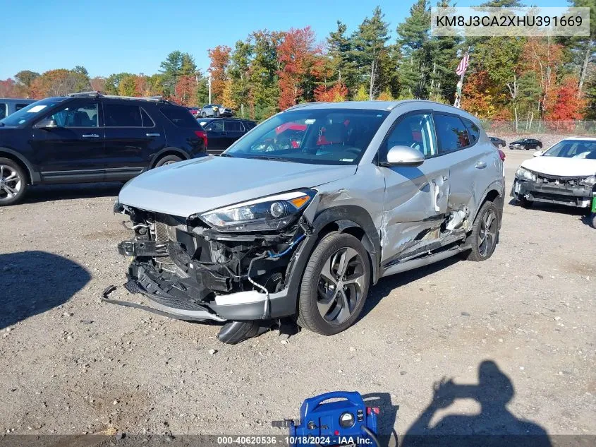 2017 Hyundai Tucson Sport VIN: KM8J3CA2XHU391669 Lot: 40620536