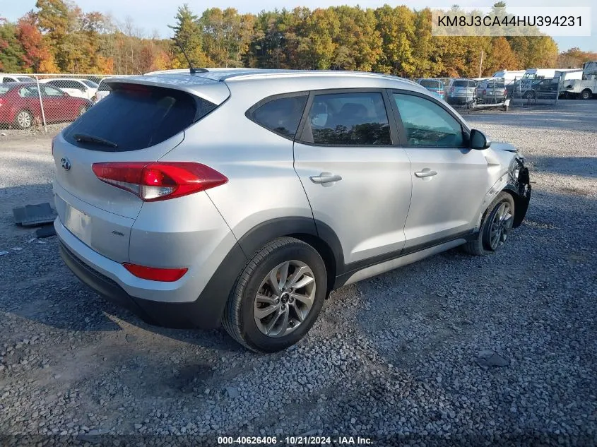 2017 Hyundai Tucson Limited/Sport And Eco/Se VIN: KM8J3CA44HU394231 Lot: 40626406