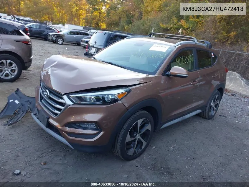 KM8J3CA27HU472418 2017 Hyundai Tucson Sport