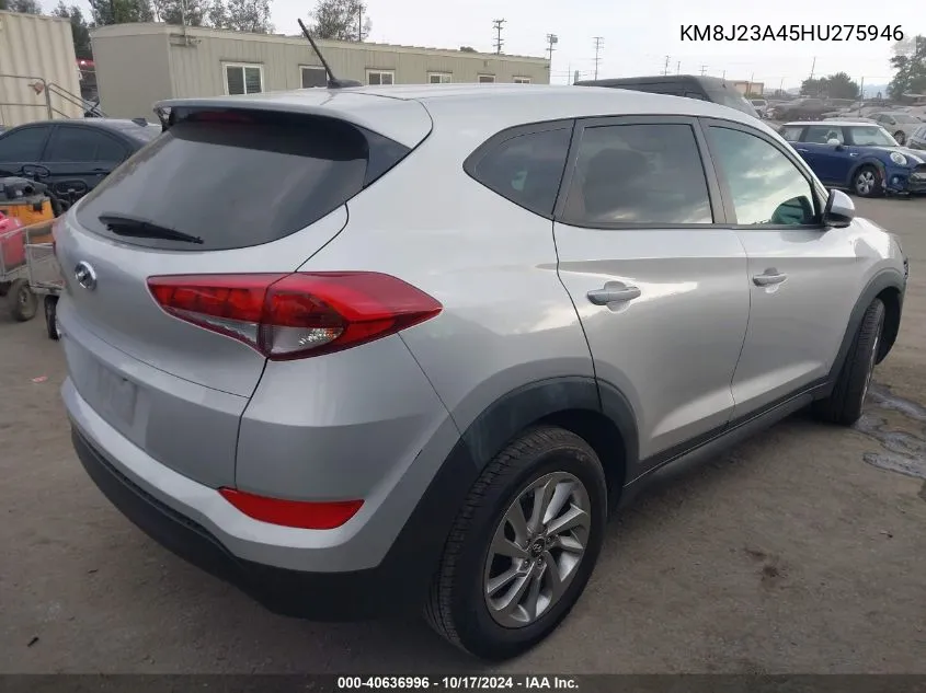 2017 Hyundai Tucson Se VIN: KM8J23A45HU275946 Lot: 40636996