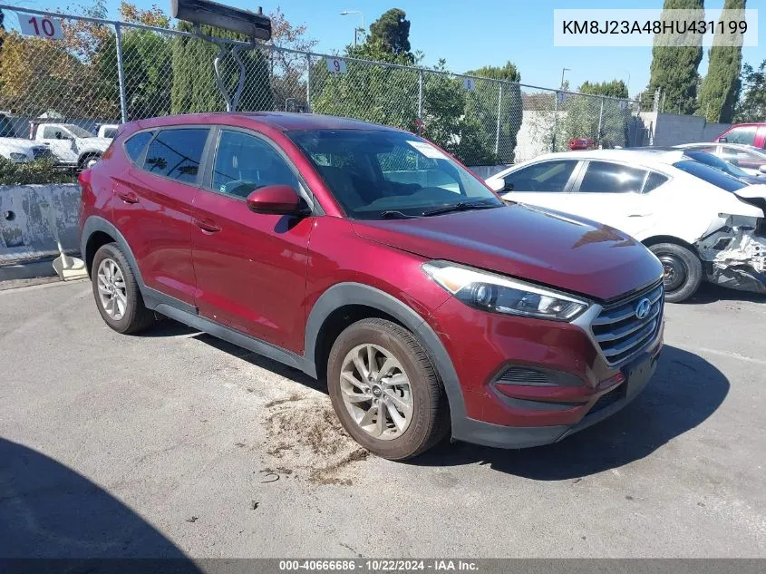 KM8J23A48HU431199 2017 Hyundai Tucson Se