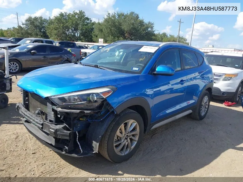 2017 Hyundai Tucson Se VIN: KM8J33A48HU587773 Lot: 40671875