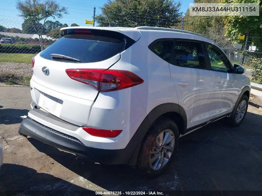 2017 Hyundai Tucson Se VIN: KM8J33A44HU311154 Lot: 40675225