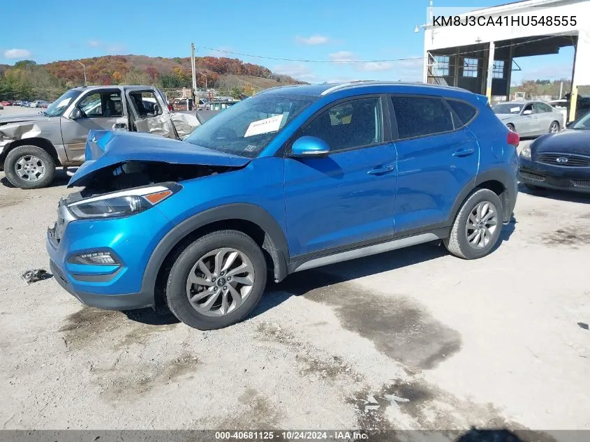 2017 Hyundai Tucson Se Plus VIN: KM8J3CA41HU548555 Lot: 40681125