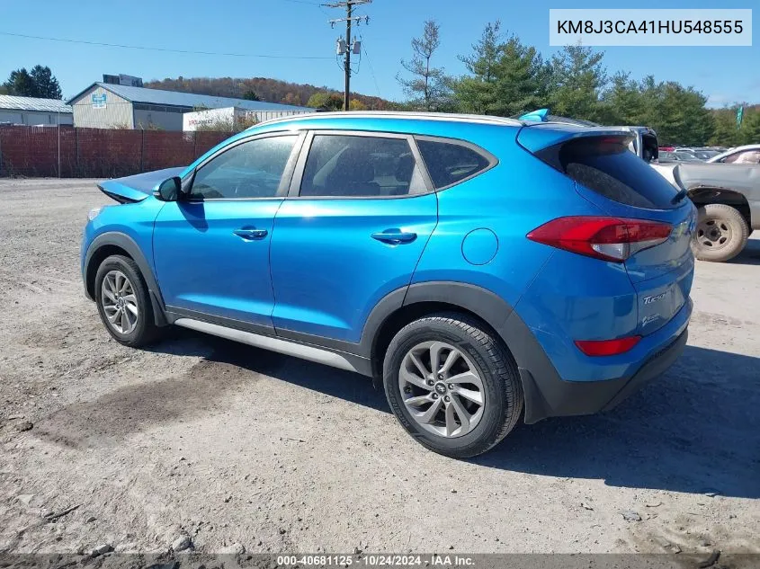 2017 Hyundai Tucson Se Plus VIN: KM8J3CA41HU548555 Lot: 40681125