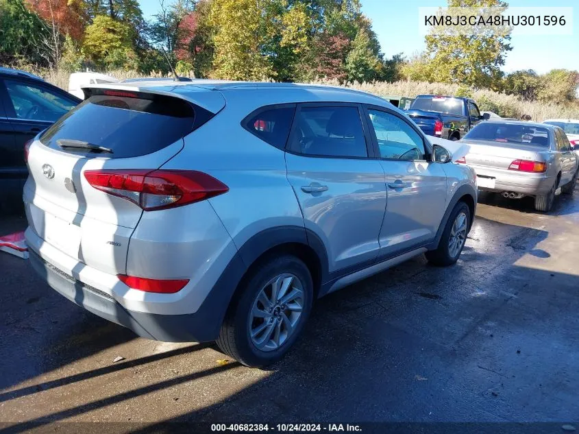 2017 Hyundai Tucson Se VIN: KM8J3CA48HU301596 Lot: 40682384