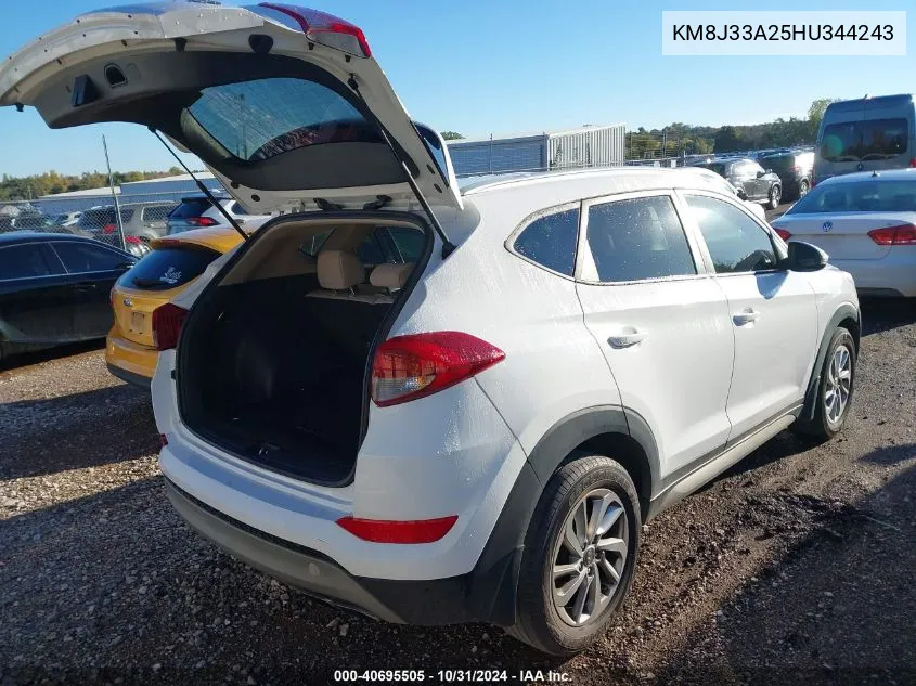 2017 Hyundai Tucson Eco VIN: KM8J33A25HU344243 Lot: 40695505