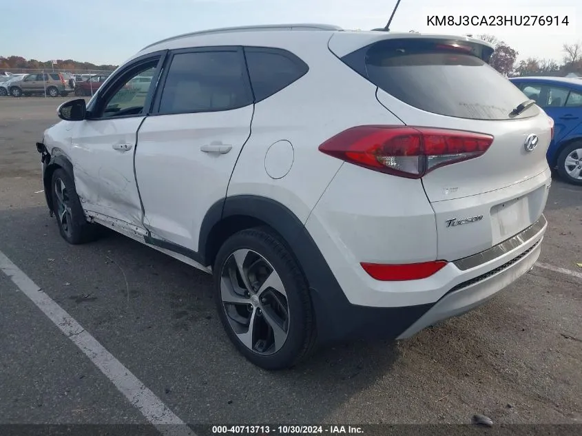 2017 Hyundai Tucson Sport VIN: KM8J3CA23HU276914 Lot: 40713713