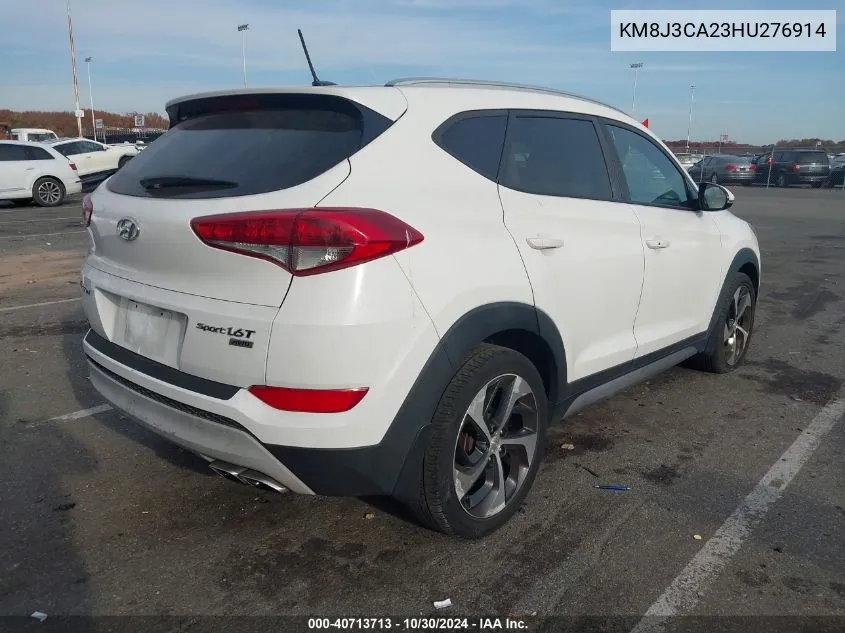 2017 Hyundai Tucson Sport VIN: KM8J3CA23HU276914 Lot: 40713713