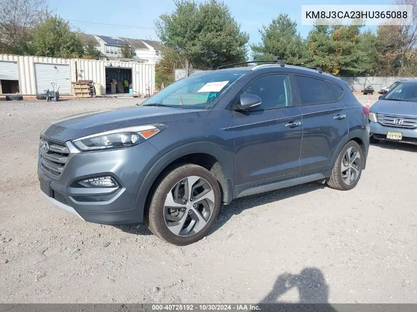 2017 Hyundai Tucson Limited VIN: KM8J3CA23HU365088 Lot: 40725192