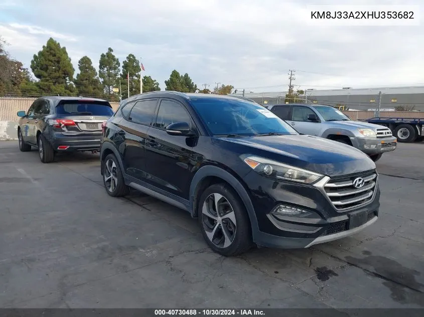 2017 Hyundai Tucson Sport VIN: KM8J33A2XHU353682 Lot: 40730488