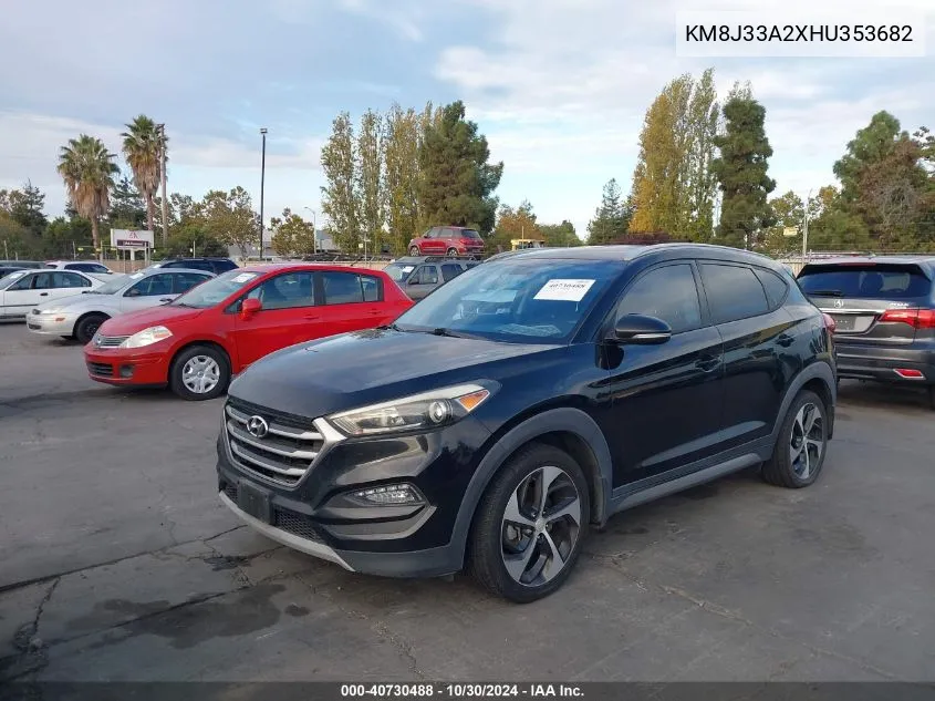 2017 Hyundai Tucson Sport VIN: KM8J33A2XHU353682 Lot: 40730488