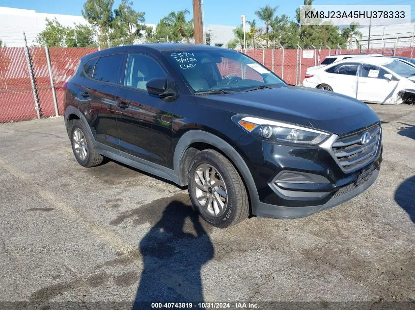 2017 Hyundai Tucson Se VIN: KM8J23A45HU378333 Lot: 40743819