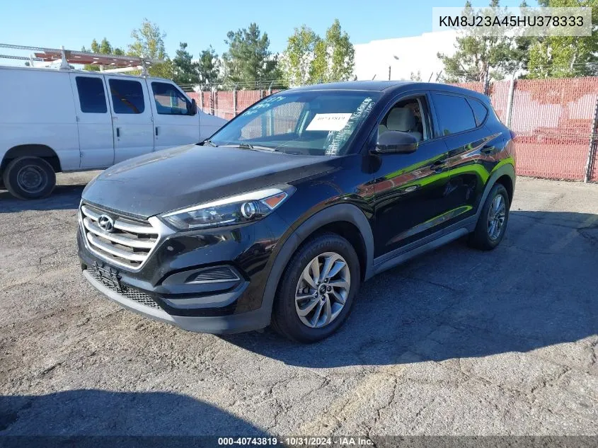 2017 Hyundai Tucson Se VIN: KM8J23A45HU378333 Lot: 40743819