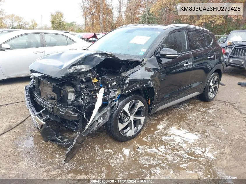 2017 Hyundai Tucson Limited VIN: KM8J3CA23HU279425 Lot: 40750430